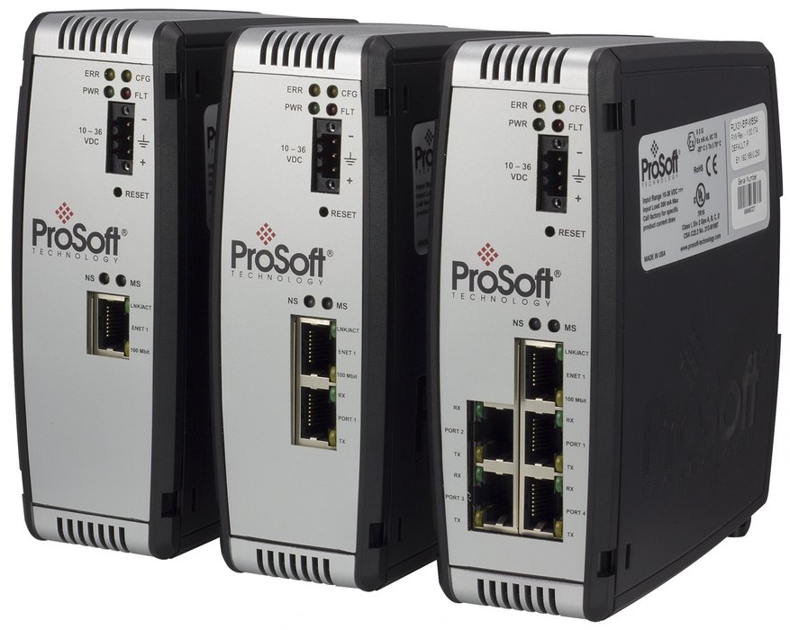 ProSoft Technology выпускает свою новую линию Ethernet для шлюзов последовательной передачи данных